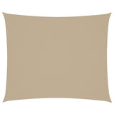 Sunshade Sail Oxford Fabric Rectangular 4x6 m Beige - Front View