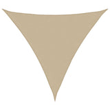 Sunshade Sail Oxford Fabric Triangular 5x5x5 m Beige