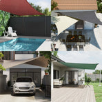Sunshade Sail Oxford Fabric Square 3,6x3,6 m Cream