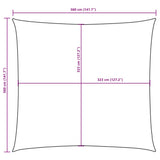 Sunshade Sail Oxford Fabric Square 3.6x3.6 m Cream