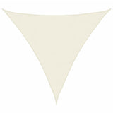 Sunshade Sail Oxford Fabric Triangular 3.6x3.6x3.6 m Cream - Front View