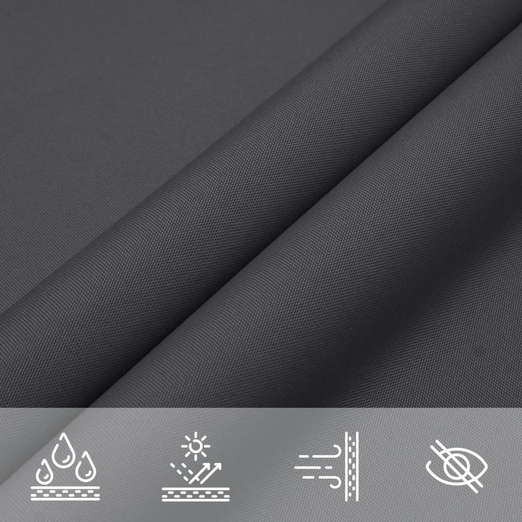 Sunshade Sail Oxford Fabric Square 3.6x3.6 m Anthracite