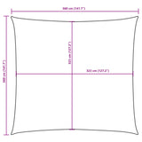 Sunshade Sail Oxford Fabric Square 3.6x3.6 m Anthracite