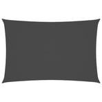Sunshade Sail Oxford Fabric Rectangular 2x4 m Anthracite