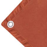 Balcony Screen Oxford Fabric 75x600 cm Terracotta - Side View