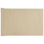 Balcony Screen Oxford Fabric 75x600 cm Beige