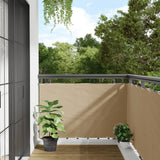 Balcony Screen Oxford Fabric 90x400 cm Beige