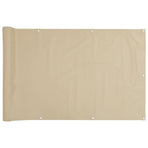 Balcony Screen Oxford Fabric 90x600 cm Beige