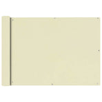 Balcony Screen Oxford Fabric 75x400 cm Cream
