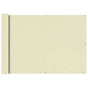 Balcony Screen Oxford Fabric 75x400 cm Cream
