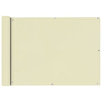 Balcony Screen Oxford Fabric 75x600 cm Cream