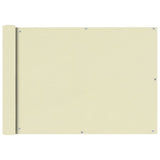 Balcony Screen Oxford Fabric 75x600 cm Cream