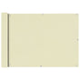 Balcony Screen Oxford Fabric 75x600 cm Cream