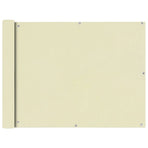 Balcony Screen Oxford Fabric 90x400 cm Cream