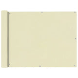 Balcony Screen Oxford Fabric 90x400 cm Cream