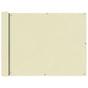 Balcony Screen Oxford Fabric 90x400 cm Cream