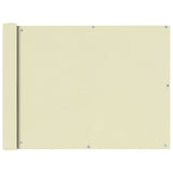 Balcony Screen Oxford Fabric 90x600 cm Cream