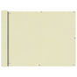 Balcony Screen Oxford Fabric 90x600 cm Cream