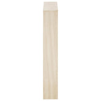 Shoe Cabinet 3-Layer Mirror Oak 63x17x102.5 cm