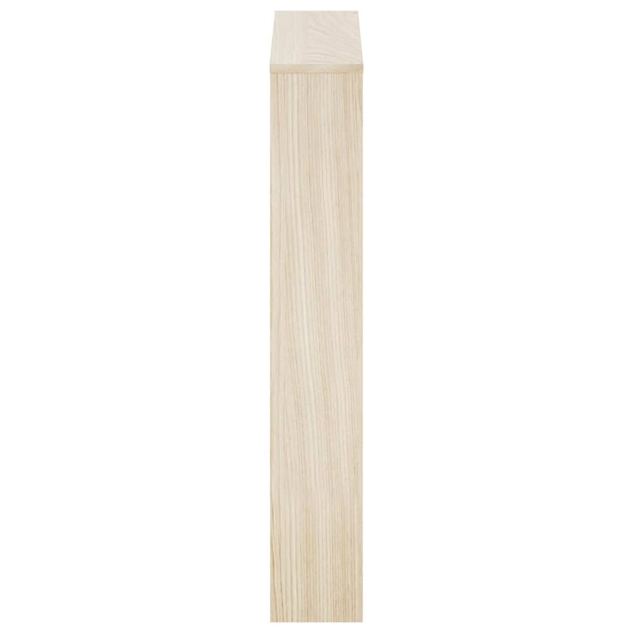 Shoe Cabinet 3-Layer Mirror Oak 63x17x102.5 cm