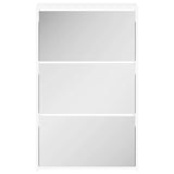 Shoe Cabinet 3-Layer Mirror White 63x17x102.5 cm