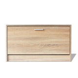 Shoe Storage Bench Oak 80x24x45 cm - Side View