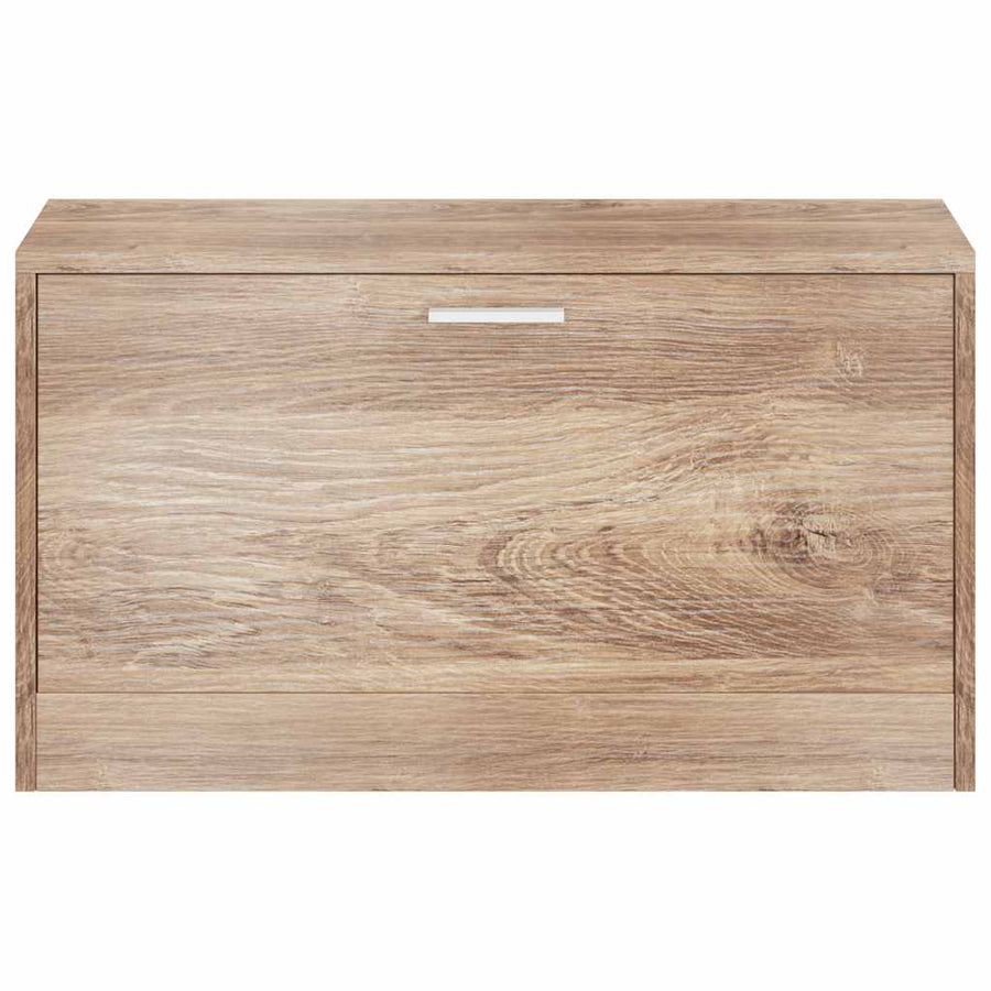 Shoe Storage Bench Oak 80x24x45 cm