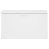 Shoe Storage Bench White 80x24x45 cm
