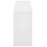Shoe Storage Bench White 80x24x45 cm
