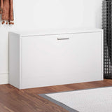 Shoe Storage Bench White 80x24x45 cm