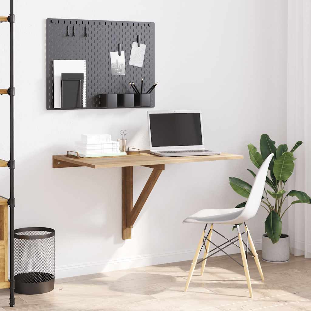 Folding Wall Table Oak 100x60 cm