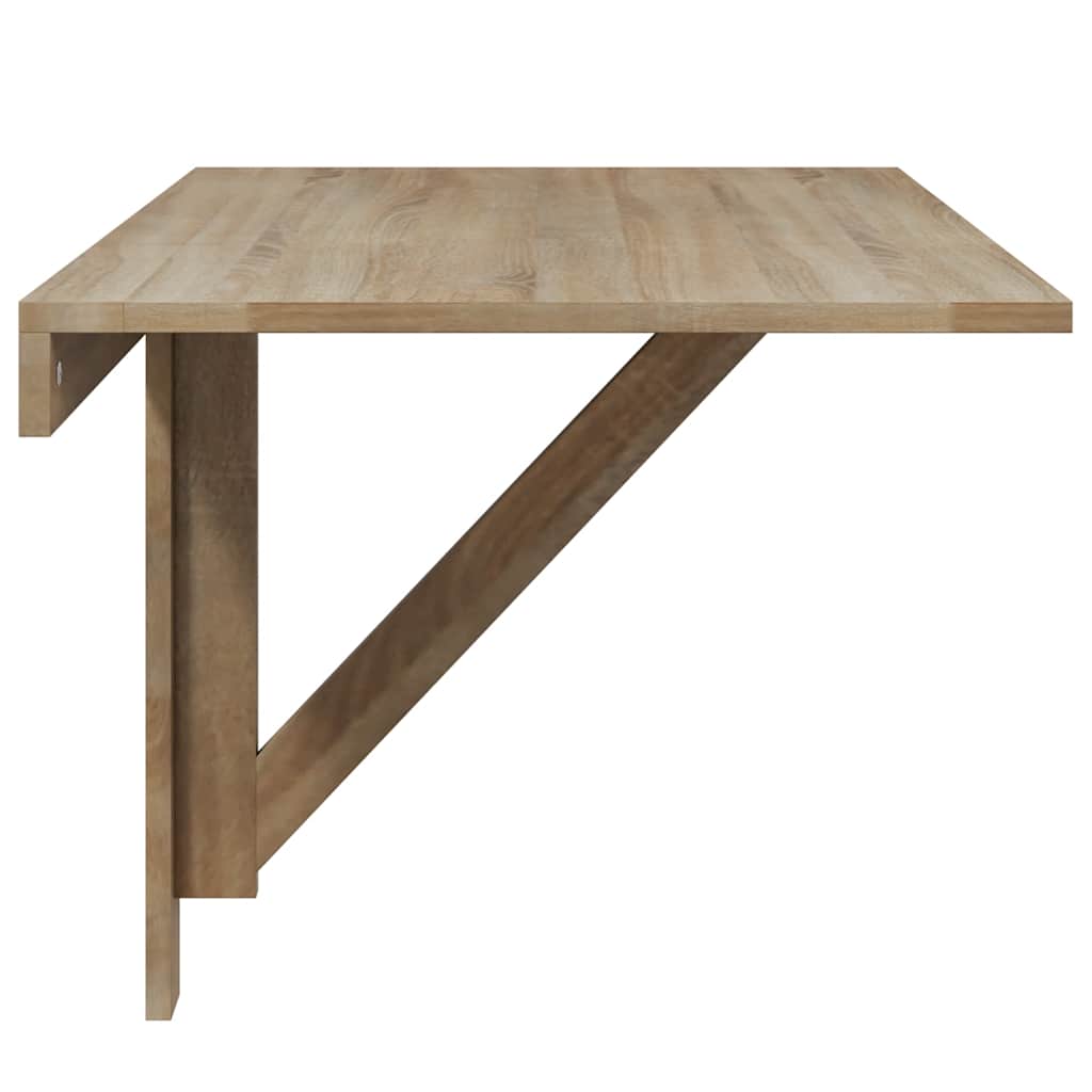Folding Wall Table Oak 100x60 cm