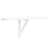 Folding Wall Table White 100x60 cm - Front View