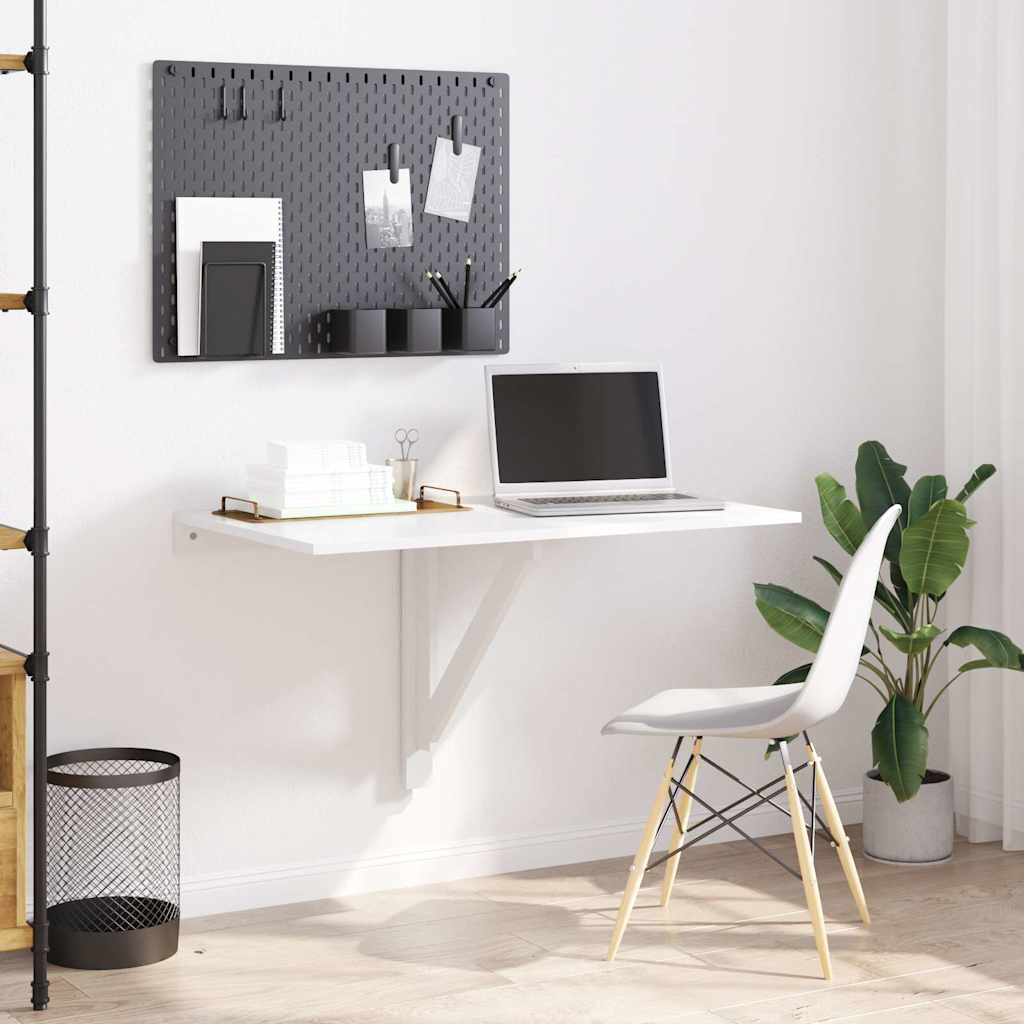Folding Wall Table White 100x60 cm