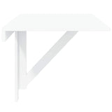 Folding Wall Table White 100x60 cm - Rear View