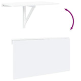 Folding Wall Table White 100x60 cm - Low Angle