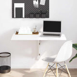 Folding Wall Table White 100x60 cm