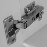 Desk with Drawer and Cabinet White 100x40x73 cm - 45-Degree Angle