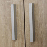 Shoe Cabinet 7 Shelves Oak - Rear View