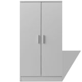 Shoe Cabinet 7 Shelves White - Front View