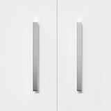 Shoe Cabinet 7 Shelves White - Low Angle