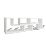 TV Cabinet Double L-Shaped White - Front View