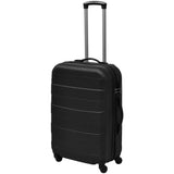 Three Piece Hardcase Trolley Set Black 45.5/55/66 cm - Front View