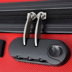 Three Piece Hardcase Trolley Set Red 45.5/55/66 cm