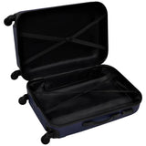 Three Piece Hardcase Trolley Set Blue 45.5/55/66 cm - Top-Down View