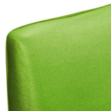 Straight Stretchable Chair Cover 4 pcs Green - 45-Degree Angle