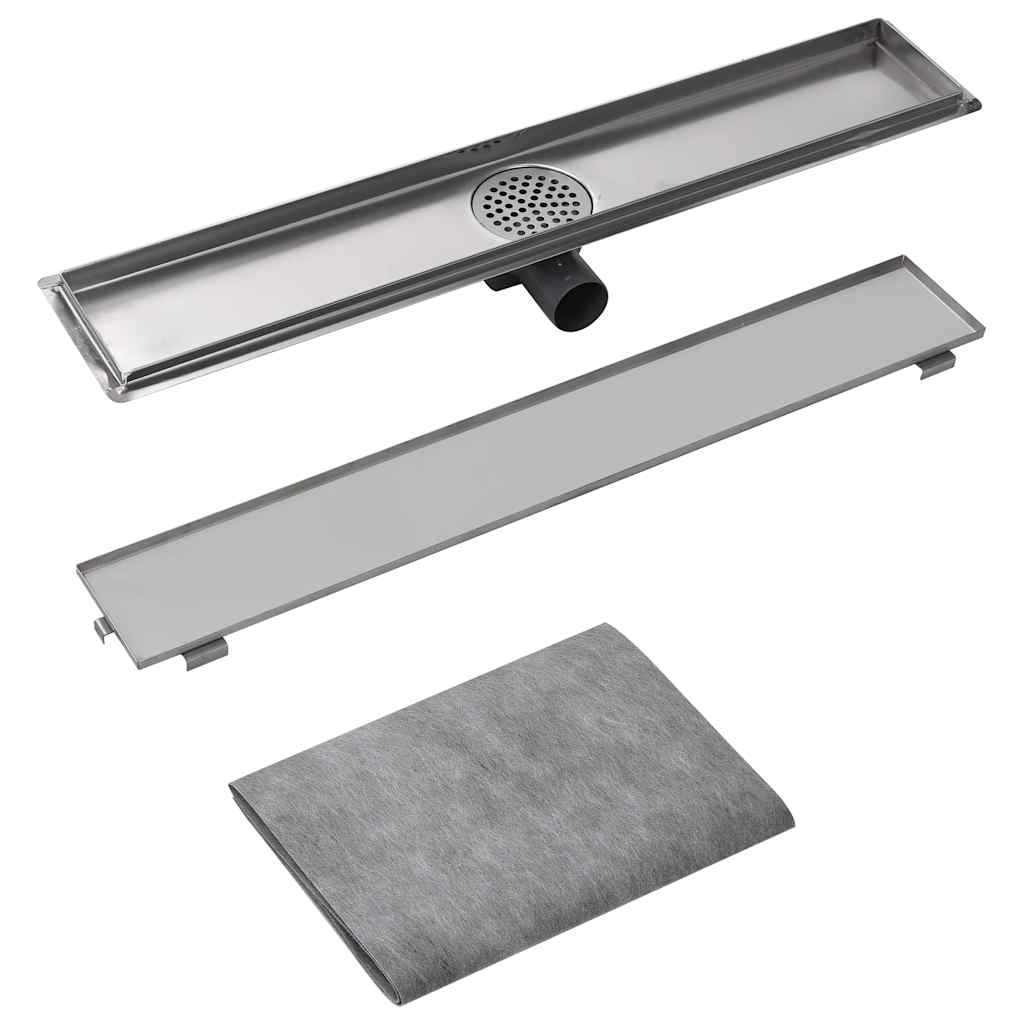 Linear Shower Drain 730x140 mm Stainless Steel