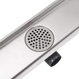 Linear Shower Drain 730x140 mm Stainless Steel - 45-Degree Angle