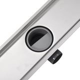 Linear Shower Drain 730x140 mm Stainless Steel - Rear View