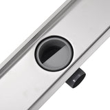 Linear Shower Drain 930x140 mm Stainless Steel - 45-Degree Angle